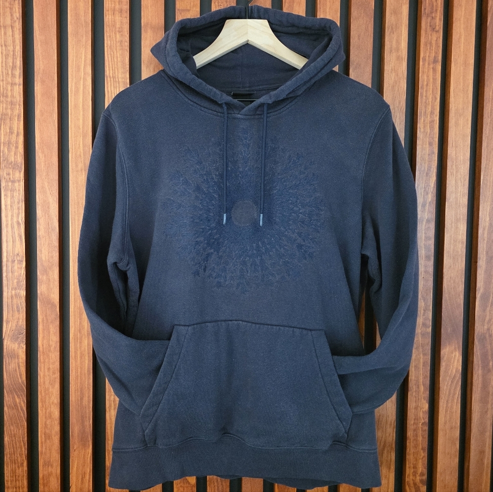 H&M Dark Blue Embroidered Men's Hoodie